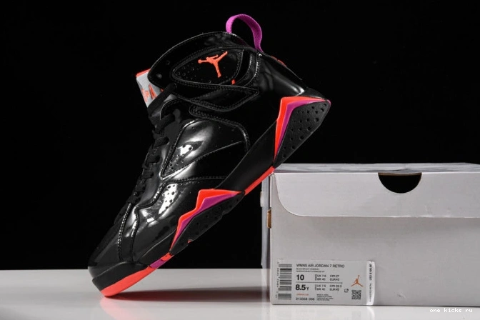 Chep Onekick Patent Air Retro 7 Black Jordan 313358-006 0531